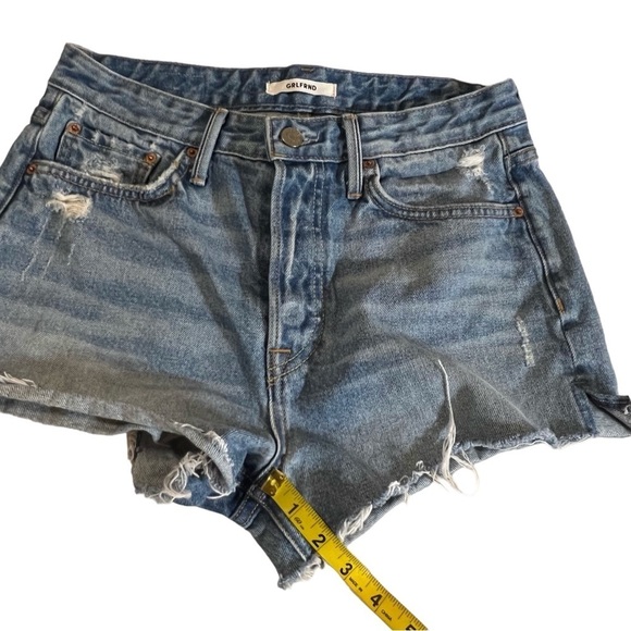 GRLFRND Cindy High Rise Button Fly Cut Off Denim Jean Shorts 27 Boho sexy - Picture 8 of 16